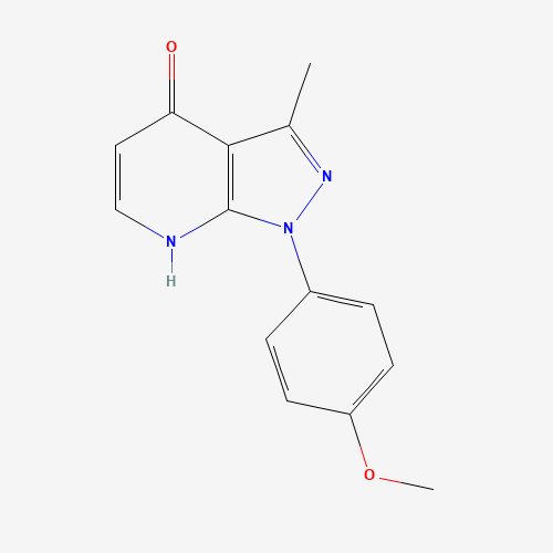 1-(4-methoxyphenyl)-3-methyl-2H-pyrazolo[3,4-b]pyridin-4-one (CAS: 1417333-22-2) - Related Chemical Product