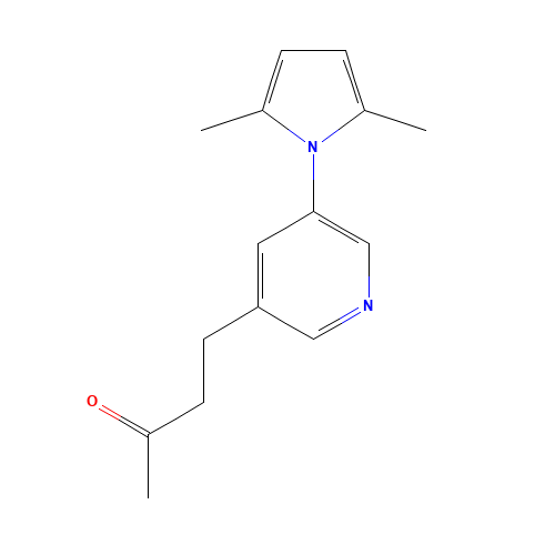 4-[5-(2,5-dimethylpyrrol-1-yl)pyridin-3-yl]butan-2-one (CAS: 1021910-56-4) - Chemical Structure and Molecular Formula 