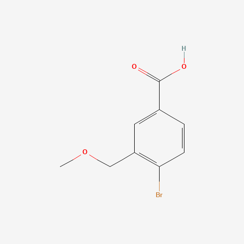 4-bromo-3-(methoxymethyl)benzoic acid (CAS: 1141473-98-4) - Chemical Structure and Molecular Formula 
