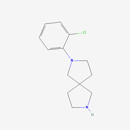 2-(2-chlorophenyl)-2,7-diazaspiro[4.4]nonane (CAS: 1202179-31-4) - Chemical Structure and Molecular Formula 