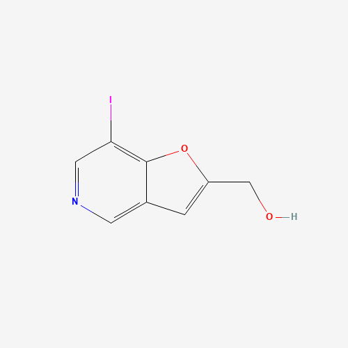 (7-iodofuro[3,2-c]pyridin-2-yl)methanol (CAS: 342601-32-5) - Chemical Structure and Molecular Formula 