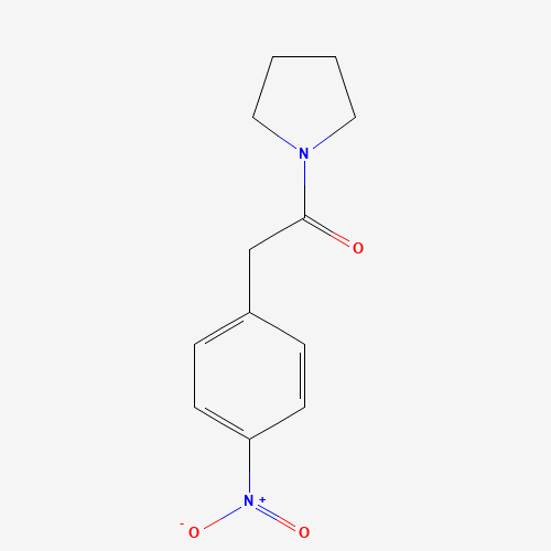 2-(4-nitrophenyl)-1-pyrrolidin-1-ylethanone (CAS: 168897-62-9) - Chemical Structure and Molecular Formula 