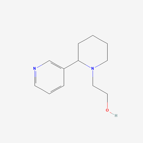 2-(2-pyridin-3-ylpiperidin-1-yl)ethanol (CAS: 86789-63-1) - Chemical Structure and Molecular Formula 