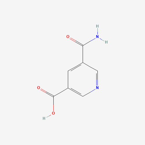 5-carbamoylpyridine-3-carboxylic acid (CAS: 24242-17-9) - Chemical Structure and Molecular Formula 