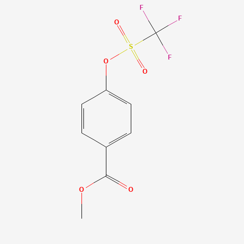 methyl 4-(trifluoromethylsulfonyloxy)benzoate (CAS: 17763-71-2) - Chemical Structure and Molecular Formula 