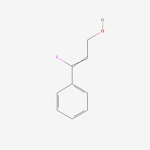 3-iodo-3-phenylprop-2-en-1-ol (CAS: 405233-99-0) - Chemical Structure and Molecular Formula 