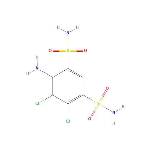 4-amino-5,6-dichlorobenzene-1,3-disulfonamide (CAS: 5250-72-6) - Related Chemical Product
