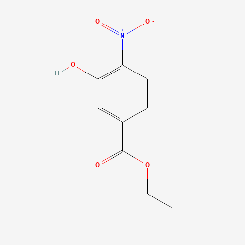 ethyl 3-hydroxy-4-nitrobenzoate (CAS: 717-01-1) - Chemical Structure and Molecular Formula 