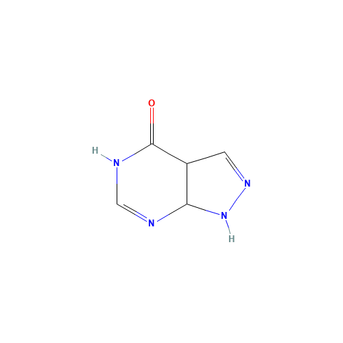 1,3a,5,7a-tetrahydropyrazolo[3,4-d]pyrimidin-4-one (CAS: 411238-07-8) - Chemical Structure and Molecular Formula 