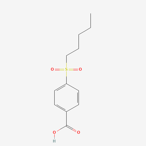 4-pentylsulfonylbenzoic acid (CAS: 32910-75-1) - Chemical Structure and Molecular Formula 