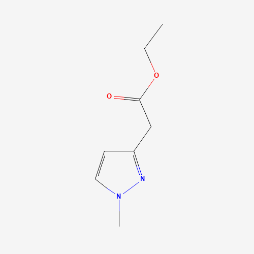 ethyl 2-(1-methylpyrazol-3-yl)acetate (CAS: 82668-55-1) - Chemical Structure and Molecular Formula 