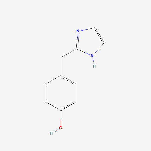 4-(1H-imidazol-2-ylmethyl)phenol (CAS: 105329-92-8) - Chemical Structure and Molecular Formula 