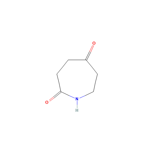 azepane-2,5-dione (CAS: 37637-20-0) - Chemical Structure and Molecular Formula 
