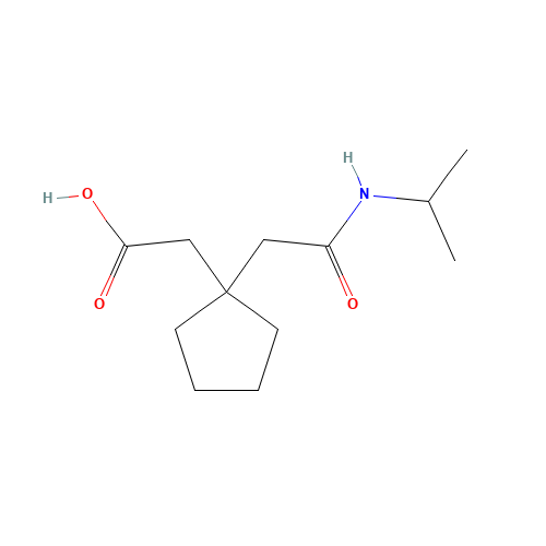 2-[1-[2-oxo-2-(propan-2-ylamino)ethyl]cyclopentyl]acetic acid (CAS: 716362-56-0) - Related Chemical Product
