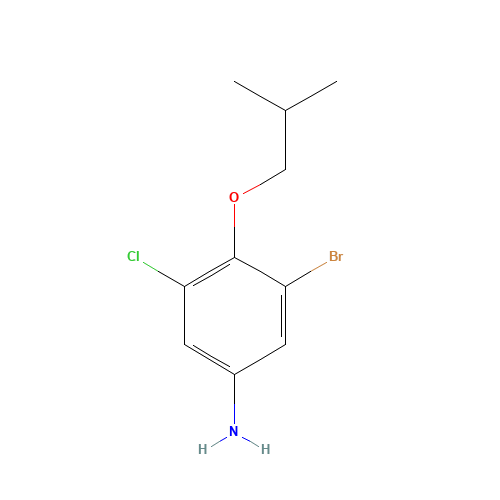 3-bromo-5-chloro-4-(2-methylpropoxy)aniline (CAS: 1426806-64-5) - Related Chemical Product