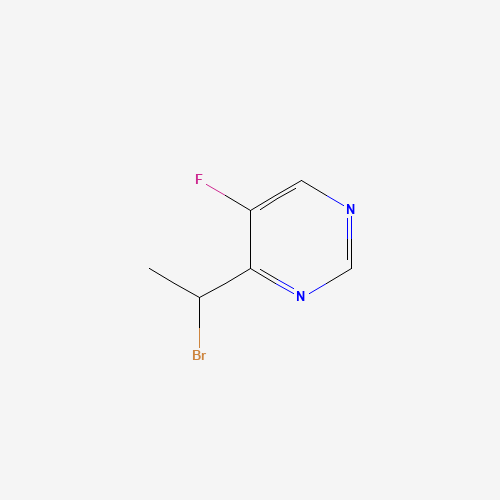 4-(1-bromoethyl)-5-fluoropyrimidine (CAS: 188416-47-9) - Chemical Structure and Molecular Formula 