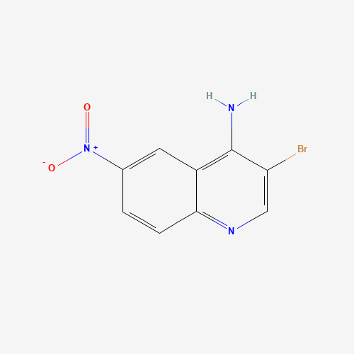 3-bromo-6-nitroquinolin-4-amine (CAS: 90224-83-2) - Chemical Structure and Molecular Formula 