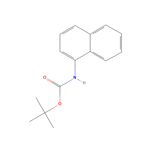 tert-butyl N-naphthalen-1-ylcarbamate (CAS: 72594-62-8) - Chemical Structure and Molecular Formula 