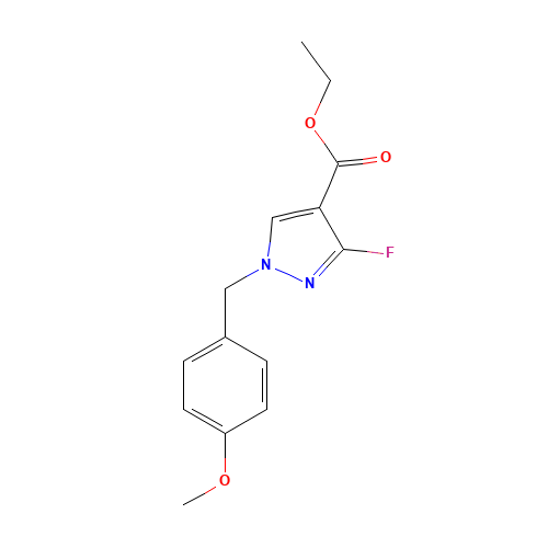 ethyl 3-fluoro-1-[(4-methoxyphenyl)methyl]pyrazole-4-carboxylate (CAS: 1235314-00-7) - Related Chemical Product