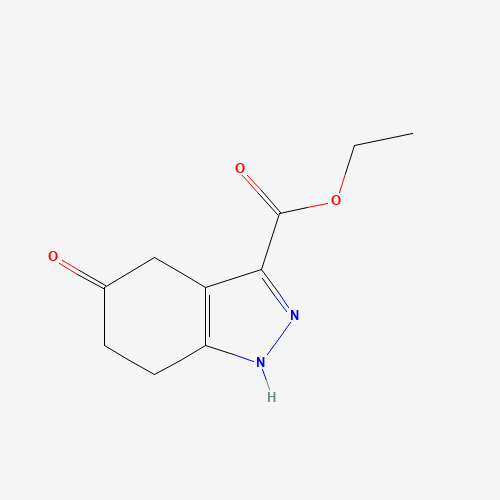 ethyl 5-oxo-1,4,6,7-tetrahydroindazole-3-carboxylate chemical structure ethyl 5-oxo-1,4,6,7-tetrahydroindazole-3-carboxylate (CAS: 913558-33-5) - Chemical Structure and Molecular Formula