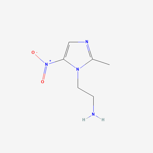 2-(2-methyl-5-nitroimidazol-1-yl)ethanamine (CAS: 55881-33-9) - Chemical Structure and Molecular Formula 