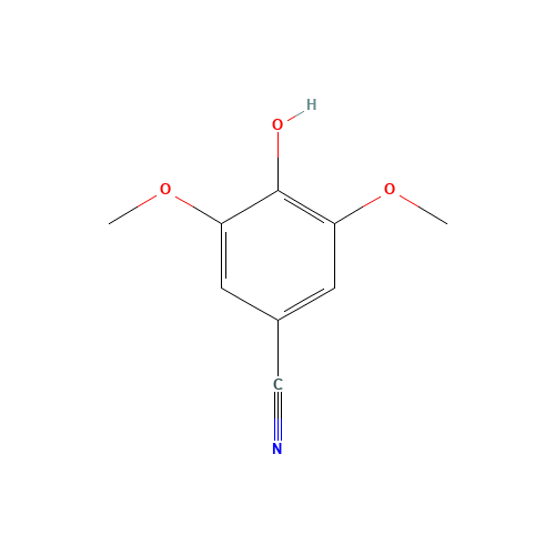 4-hydroxy-3,5-dimethoxybenzonitrile (CAS: 72684-95-8) - Chemical Structure and Molecular Formula 