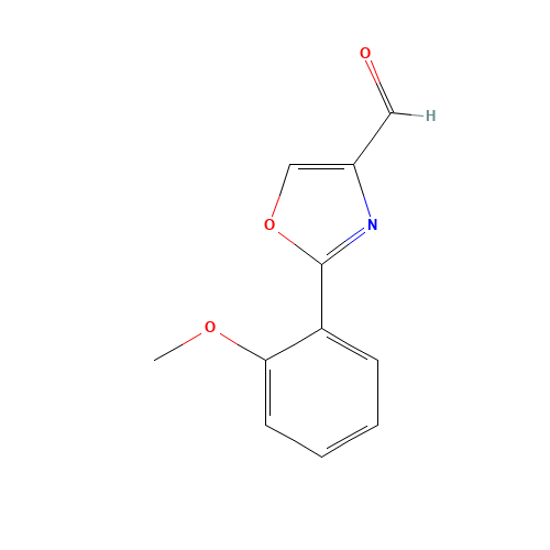 2-(2-methoxyphenyl)-1,3-oxazole-4-carbaldehyde (CAS: 885274-27-1) - Chemical Structure and Molecular Formula 