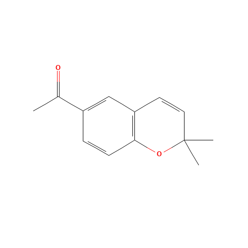 1-(2,2-dimethylchromen-6-yl)ethanone (CAS: 19013-07-1) - Chemical Structure and Molecular Formula 