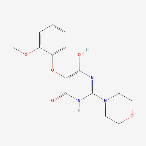 4-hydroxy-5-(2-methoxyphenoxy)-2-morpholin-4-yl-1H-pyrimidin-6-one (CAS: 329924-46-1) - Related Chemical Product