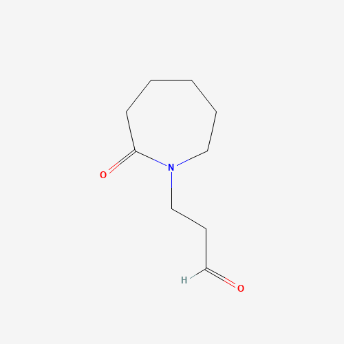 3-(2-oxoazepan-1-yl)propanal (CAS: 138196-44-8) - Chemical Structure and Molecular Formula 