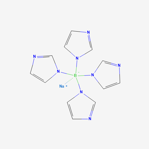 sodium;tetra(imidazol-1-yl)boranuide (CAS: 68146-65-6) - Chemical Structure and Molecular Formula 