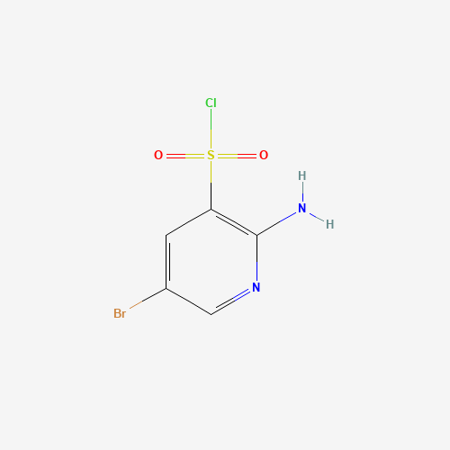 2-amino-5-bromopyridine-3-sulfonyl chloride (CAS: 868963-98-8) - Chemical Structure and Molecular Formula 