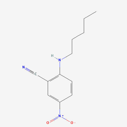 5-nitro-2-(pentylamino)benzonitrile (CAS: 145980-95-6) - Related Chemical Product