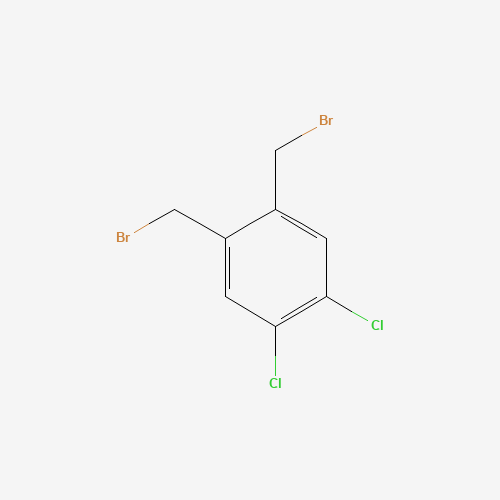 1,2-bis(bromomethyl)-4,5-dichlorobenzene (CAS: 21903-56-0) - Chemical Structure and Molecular Formula 