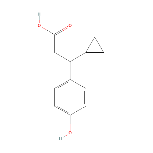 3-cyclopropyl-3-(4-hydroxyphenyl)propanoic acid (CAS: 1073545-88-6) - Related Chemical Product