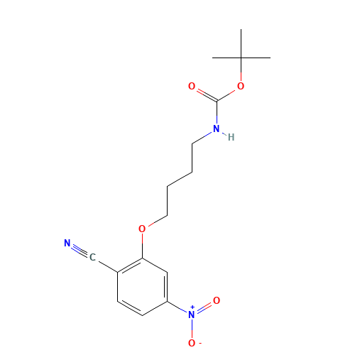 tert-butyl N-[4-(2-cyano-5-nitrophenoxy)butyl]carbamate (CAS: 1356009-44-3) - Related Chemical Product