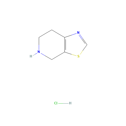 4,5,6,7-tetrahydro-[1,3]thiazolo[5,4-c]pyridine;hydrochloride (CAS: 1241725-84-7) - Chemical Structure and Molecular Formula 