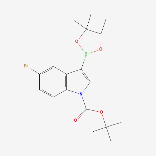 tert-butyl 5-bromo-3-(4,4,5,5-tetramethyl-1,3,2-dioxaborolan-2-yl)indole-1-carboxylate (CAS: 1024677-85-7) - Related Chemical Product