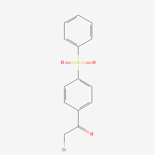 1-[4-(benzenesulfonyl)phenyl]-2-bromoethanone (CAS: 4779-37-7) - Chemical Structure and Molecular Formula 