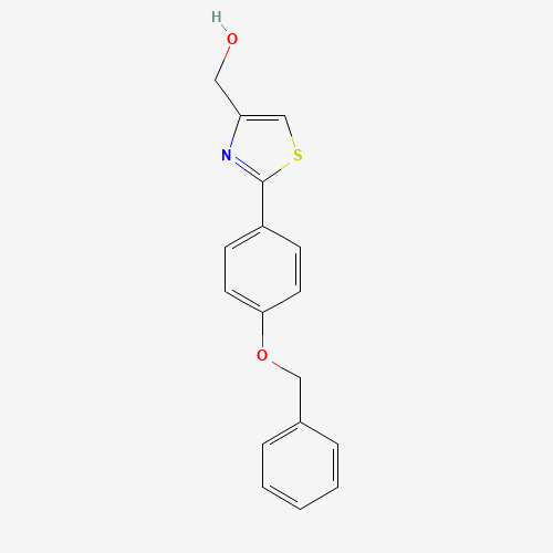[2-(4-phenylmethoxyphenyl)-1,3-thiazol-4-yl]methanol (CAS: 885279-89-0) - Related Chemical Product