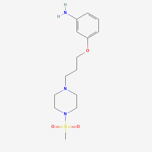 3-[3-(4-methylsulfonylpiperazin-1-yl)propoxy]aniline (CAS: 1211822-90-0) - Related Chemical Product