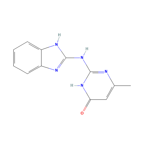 2-(1H-benzimidazol-2-ylamino)-6-methyl-1H-pyrimidin-4-one (CAS: 42389-40-2) - Related Chemical Product