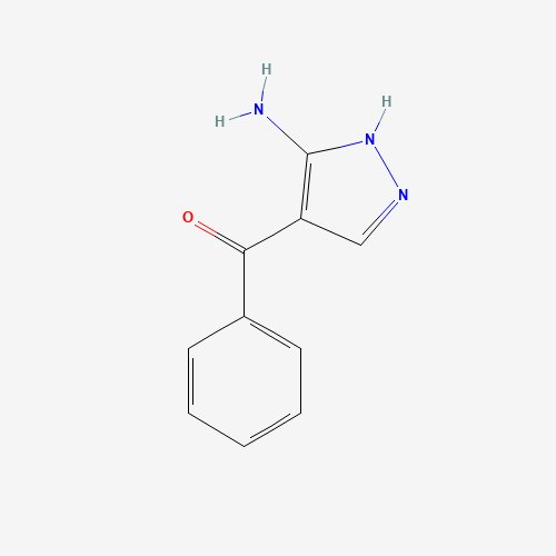 (5-amino-1H-pyrazol-4-yl)-phenylmethanone (CAS: 931114-31-7) - Chemical Structure and Molecular Formula 