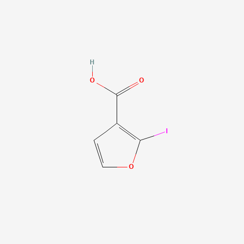 2-iodofuran-3-carboxylic acid (CAS: 152941-57-6) - Chemical Structure and Molecular Formula 