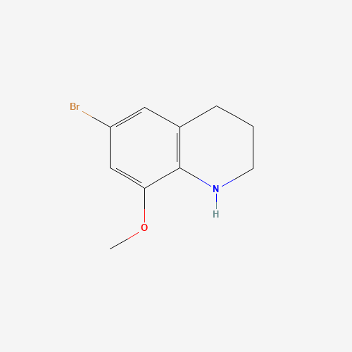 6-bromo-8-methoxy-1,2,3,4-tetrahydroquinoline (CAS: 1388056-45-8) - Chemical Structure and Molecular Formula 