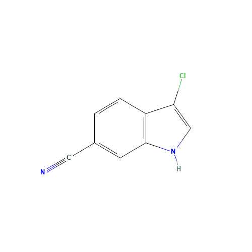 3-chloro-1H-indole-6-carbonitrile (CAS: 116482-52-1) - Chemical Structure and Molecular Formula 