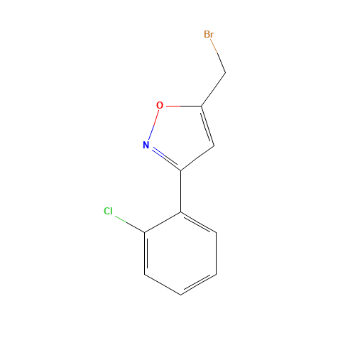 5-(bromomethyl)-3-(2-chlorophenyl)-1,2-oxazole (CAS: 196877-21-1) - Related Chemical Product