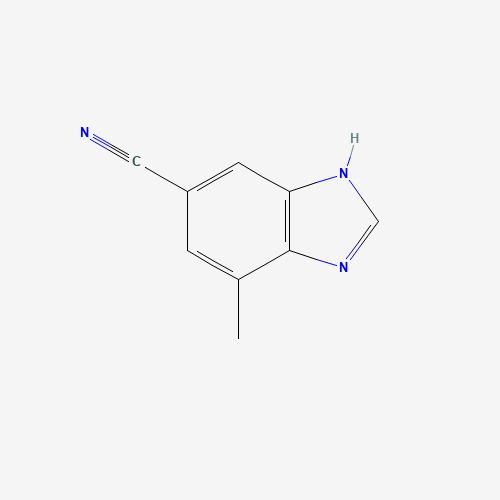 7-methyl-3H-benzimidazole-5-carbonitrile (CAS: 952511-71-6) - Chemical Structure and Molecular Formula 