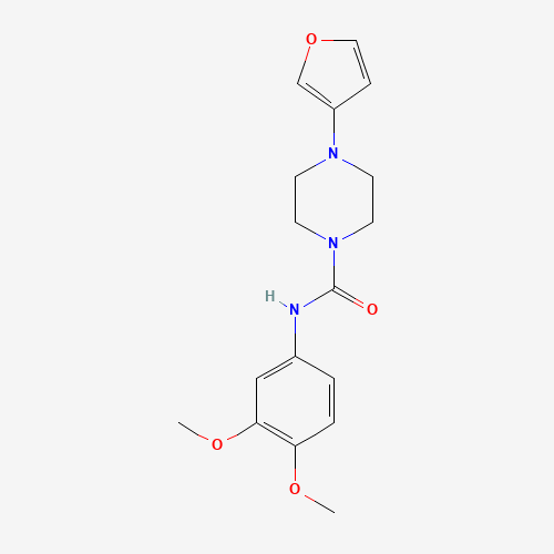 N-(3,4-dimethoxyphenyl)-4-(furan-3-yl)piperazine-1-carboxamide (CAS: 75289-76-8) - Related Chemical Product