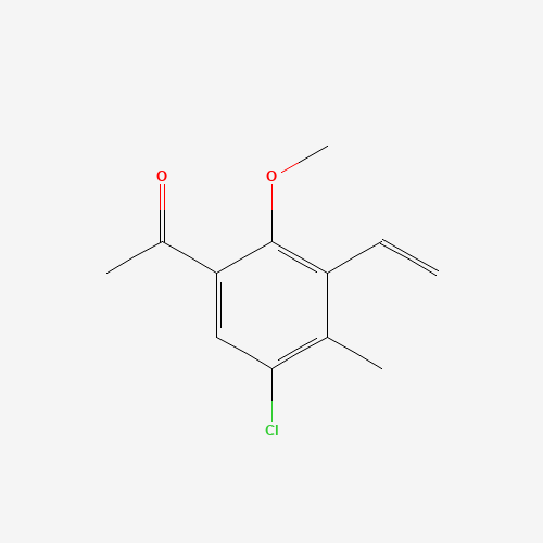 1-(5-chloro-3-ethenyl-2-methoxy-4-methylphenyl)ethanone (CAS: 1426700-05-1) - Related Chemical Product